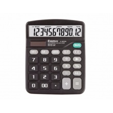 齊心 C-837H 臺式計(jì)算器 12位 黑色