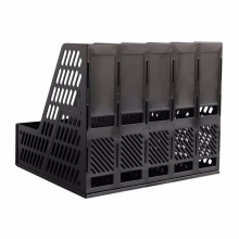 得力 9835 五聯(lián)文件框 黑色