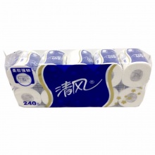 清風(fēng) B22AT3BN 3層240段卷筒衛(wèi)生紙 10卷/提 10提/袋