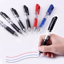 得力 S01 按動(dòng)式中性筆 0.5mm 紅色 12支/盒