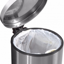 EKO 9215 心悅圓形腳踏靜音垃圾桶 8L 砂鋼色 