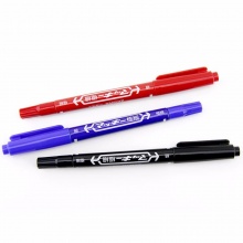 斑馬(ZEBRA) YYTS5-BL-BM 小雙頭油性記號(hào)筆 藍(lán)色