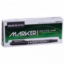 英雄 887 油性記號(hào)筆 黑色 單支售