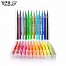 英雄 8026 彩色軟頭筆 24色