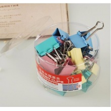 贊揚(yáng) 85119 長(zhǎng)尾票夾 19mm 彩色 40只/筒