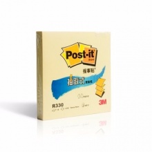 3M R330 抽取式便條紙 76*76mm 黃色 100頁/本 