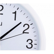 得力 9006 簡約時(shí)尚掛鐘 14.5寸 白色