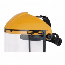 代爾塔 101304 頭箍式PC防化防沖擊面罩 黃色/黑色 