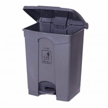 白云 AF07331 腳踏式垃圾桶 45L 灰色