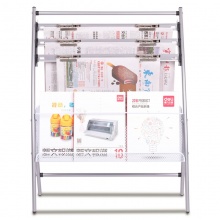 得力 9301 報刊架簡約型 灰色