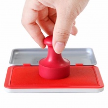 得力 9893 秒干快干印臺(tái) 143*87mm 紅色