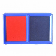 得力 9865 雙色快干印臺 混色