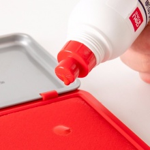 得力 9875 秒干印油 50ml 紅色