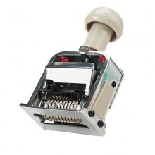 得力 7510 十位自動號碼機 白色 