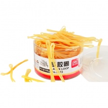 得力 3213 乳膠圈(微黃) 100g/筒