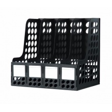 得力 9834 四聯(lián)文件框/文件欄 黑色