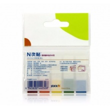 N次貼 34032 塑料透明5色標(biāo)頭標(biāo)簽 2