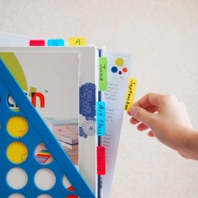 N次貼 34039 耐用型分類索引片 38x25mmx4條 20張/條