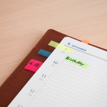 N次貼 34013 塑料透明5色熒光標(biāo)簽 2