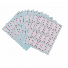 得力 6416 自粘性標(biāo)貼 14*25mm 紅框