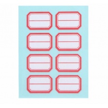 得力 7189 自粘性標(biāo)貼 23*33mm 紅框