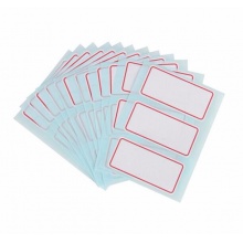 得力 7186 自粘性標(biāo)貼 34*73mm 紅框