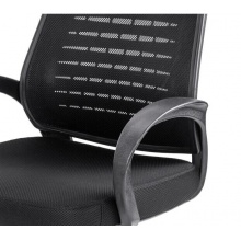 得力 4901 人體工程靠背辦公椅 黑色