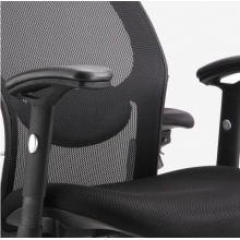得力 4903 人體工程靠背辦公椅 黑色