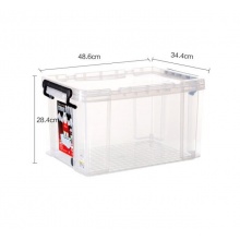 禧天龍 X-6070 塑料收納整理箱 489*347*283mm 透明 31L