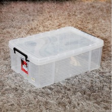 禧天龍 X-6031 塑料收納整理箱 655*441*230mm 透明 43L