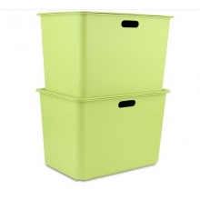 茶花 2887 方形儲物收納盒帶蓋 20L 