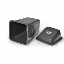 白云 AF07312 搖蓋式清潔垃圾桶 60L 深灰色