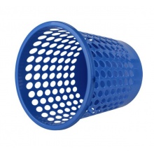 得力 9556 圓形紙簍 Φ24cm 藍(lán)色