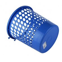 得力 9556 圓形紙簍 Φ24cm 藍(lán)色