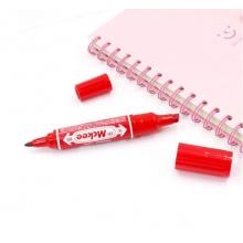 斑馬(ZEBRA) MO-150-MC-R 大雙頭油性記號筆 紅色 10支/盒