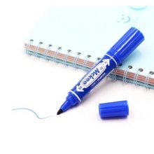 斑馬(ZEBRA) MO-150-MC-BL 大雙頭油性記號筆 藍(lán)色 10支/盒