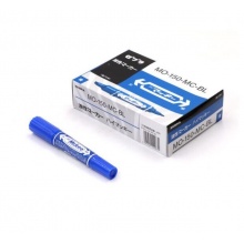 斑馬(ZEBRA) MO-150-MC-BL 大雙頭油性記號筆 藍(lán)色 10支/盒