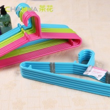 茶花 07081T 防滑塑料衣架 5個/組