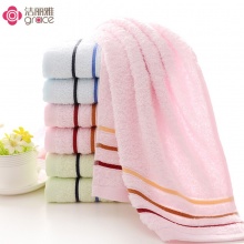 潔麗雅 6443 純棉強(qiáng)吸水舒適面巾 74*33cm