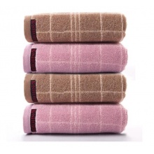 金號 G1955H 純棉格子加厚毛巾 74*36cm