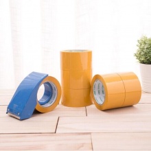 得力 30238 封箱膠帶 48mm*60y 米黃色 6卷/筒