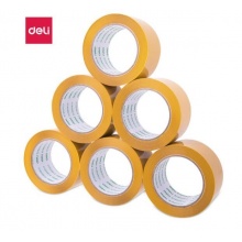 得力 30238 封箱膠帶 48mm*60y 米黃色 6卷/筒