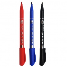 白金 CPM-29 小雙頭油性記號(hào)筆 10支/盒 紅色