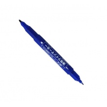 白金 CPM-122 小雙頭記號(hào)筆 藍(lán)色 10支/盒