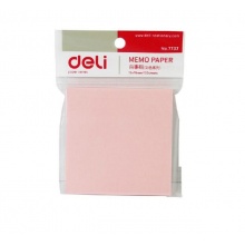 得力 7737 彩色百事貼 76*76mm 粉色