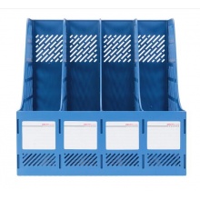 得力 9848 四聯(lián)文件框 藍(lán)色