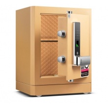 得力（deli）4115 指紋密碼雙重鎖控保險箱 高52cm 金色