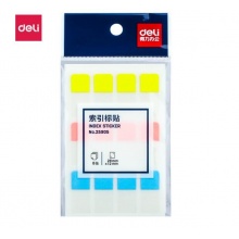 得力 25905 索引標簽 28*12mm 混色 12枚/張 8張/包