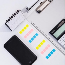 得力 25905 索引標簽 28*12mm 混色 12枚/張 8張/包