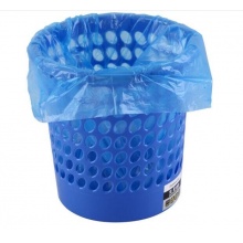 齊心 L201 圓形經(jīng)濟型紙簍 直徑24.5cm 藍色